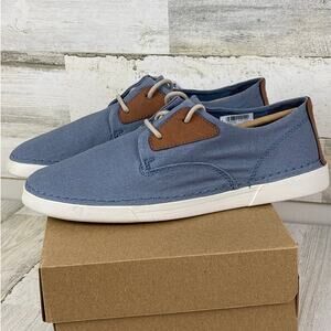 Clarks Gerald Tie mens 10 light blue casual lace up boat shoes dress new loafers
